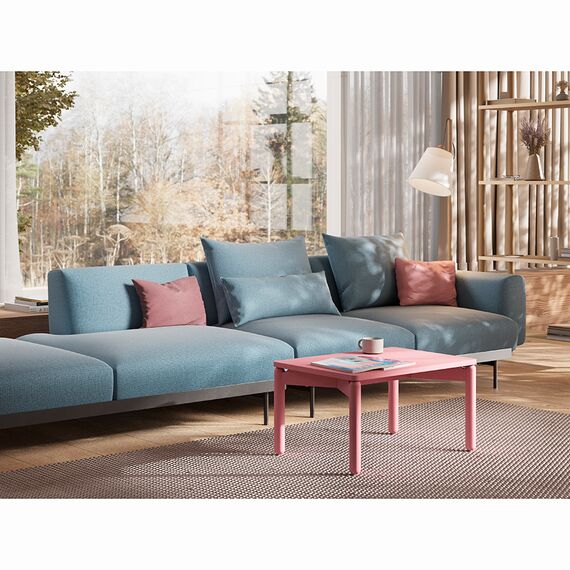 Столик кофейный Saga, 50х70 см, розовый, LATITUDE, изображение 3