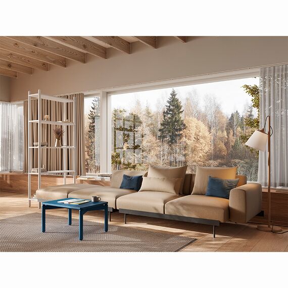 Столик кофейный Saga, 50х70 см, синий, LATITUDE, изображение 2