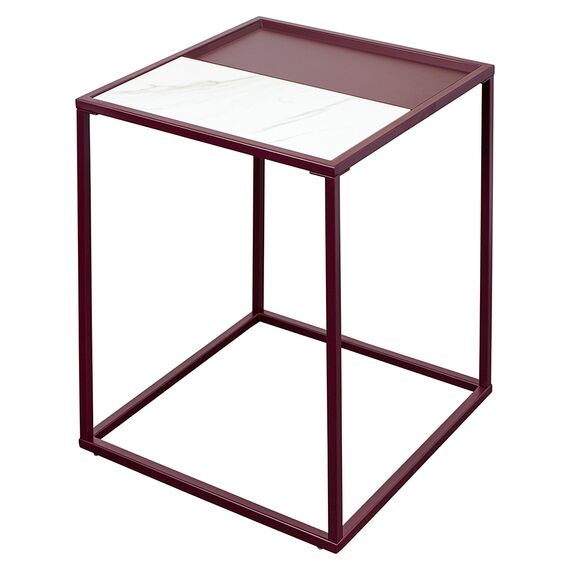 Столик кофейный Mayen, 45х45 см, белый/сливовый, Bergenson Bjorn, изображение 6