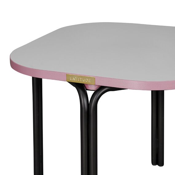 Столик кофейный Ror, 50х50 см, черный/серый/розовый, LATITUDE, изображение 3