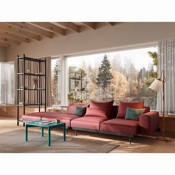 Столик кофейный Saga, 50х70 см, сине-зеленый, LATITUDE, изображение 2