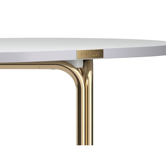 Столик кофейный Ror, 75х50 см, латунь/серый, LATITUDE, изображение 4