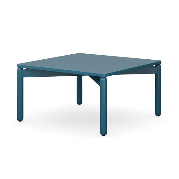 Столик кофейный Saga, 75х75 см, сине-зеленый, LATITUDE