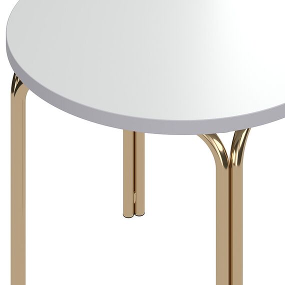 Столик кофейный Ror, 50 см, латунь/серый, LATITUDE, изображение 3