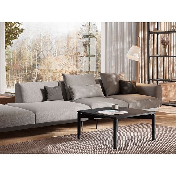 Столик кофейный Saga, 75х75 см, темно-серый, LATITUDE, изображение 3