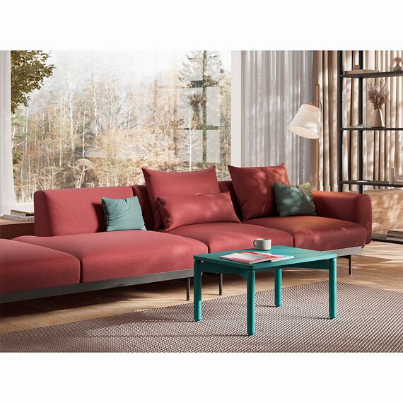 Столик кофейный Saga, 50х70 см, сине-зеленый, LATITUDE, изображение 3