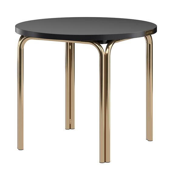 Столик кофейный Ror, 50 см, латунь/черный, LATITUDE