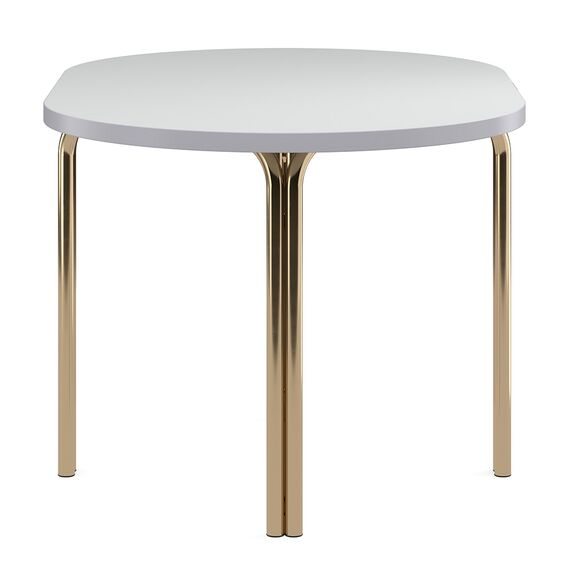 Столик кофейный Ror, 75х50 см, латунь/серый, LATITUDE, изображение 2