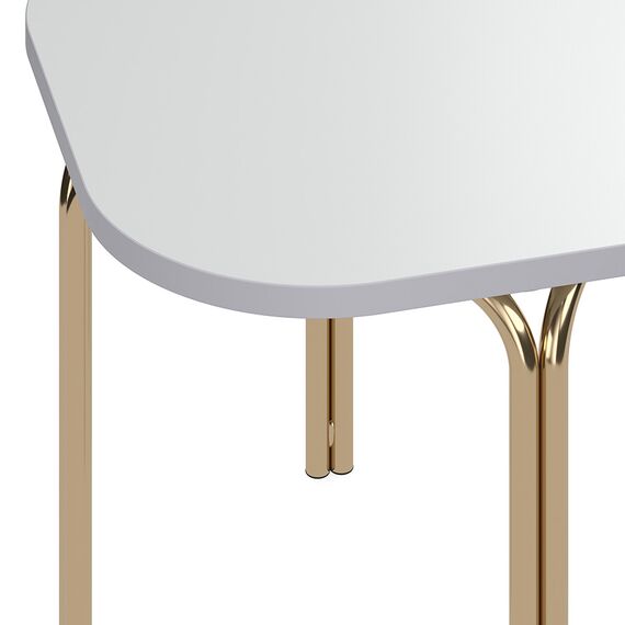 Столик кофейный Ror, 50х50 см, латунь/серый, LATITUDE, изображение 3