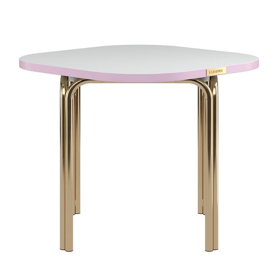Столик кофейный Ror, 50х50 см, латунь/серый/розовый, LATITUDE, изображение 2
