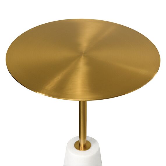 Столик кофейный Asgard, 40 см, латунь/белый, Bergenson Bjorn, изображение 5
