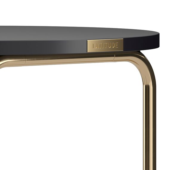 Столик кофейный Ror, 50 см, латунь/черный, LATITUDE, изображение 4