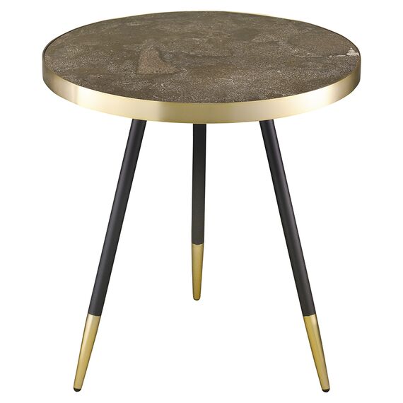 Столик Hedda, 55 см, черный/матовое золото, Bergenson Bjorn