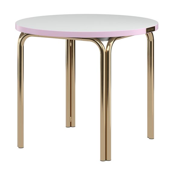 Столик кофейный Ror, 50 см, латунь/серый/розовый, LATITUDE