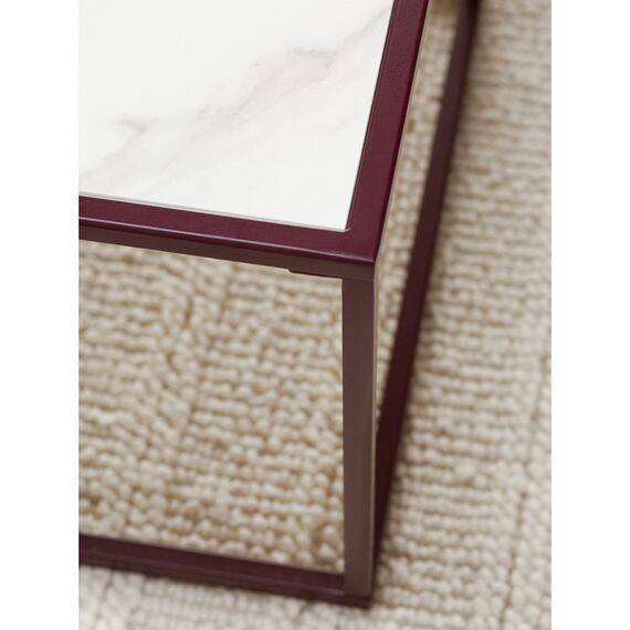 Столик журнальный Mayen, 110х50 см, белый/сливовый, Bergenson Bjorn, изображение 7