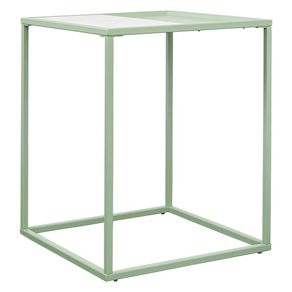 Столик кофейный Mayen, 45х45 см, белый/зеленый, Bergenson Bjorn