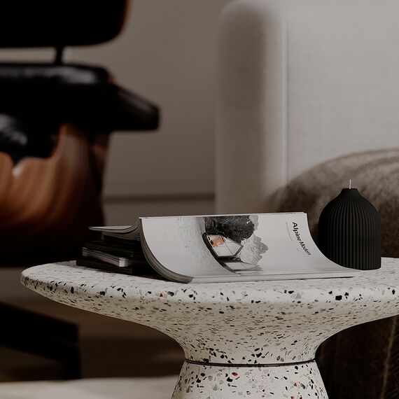 Столик журнальный Bayn, 60 см, белый, Bergenson Bjorn, изображение 5