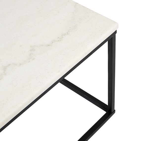 Столик журнальный Mayen, 90х40 см, белый/черный, Bergenson Bjorn, изображение 7