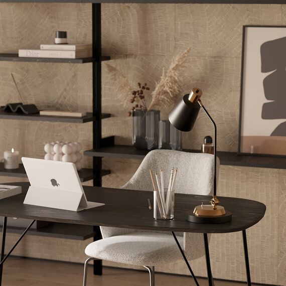 Стол письменный Ander, 142,5х74 см, черный, Bergenson Bjorn, изображение 4