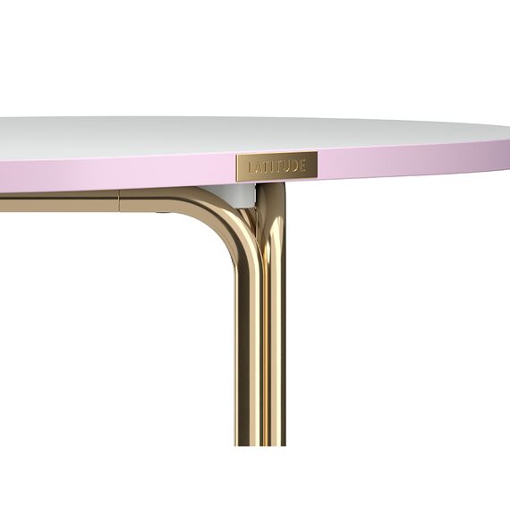 Столик кофейный Ror, 75х50 см, латунь/серый/розовый, LATITUDE, изображение 4