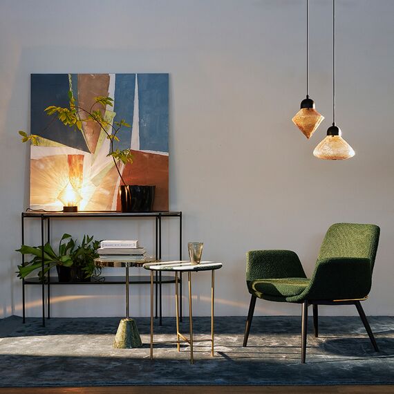 Столик кофейный Kaya, 40,8 см, золотистый/зеленый, Bergenson Bjorn, изображение 2