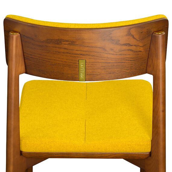 Стул Aska, рогожка, орех/горчичный, LATITUDE, изображение 7