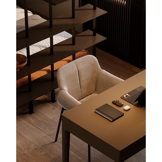 Стул Aline, шенилл, молочный, Bergenson Bjorn, изображение 8