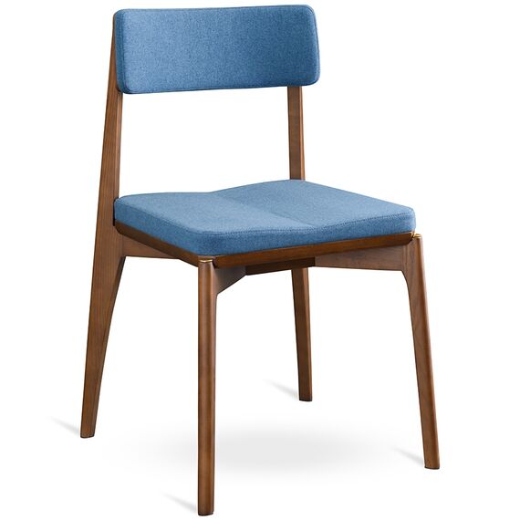 Стул Aska, рогожка, орех/темно-синий, LATITUDE