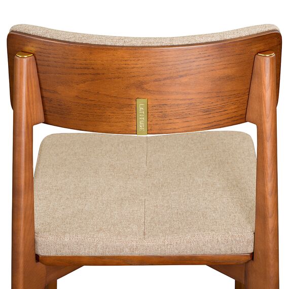 Стул Aska, рогожка, орех/бежевый, LATITUDE, изображение 4