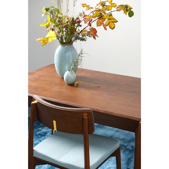 Стул Aska, рогожка, орех/темно-коричневый/мятный, LATITUDE, изображение 4