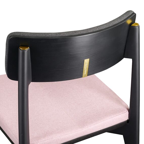 Стул Aska, рогожка, черный/темно-серый/розовый, LATITUDE, изображение 5