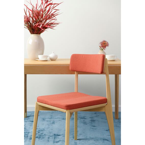 Стул Aska, рогожка, ясень/красный, LATITUDE, изображение 3