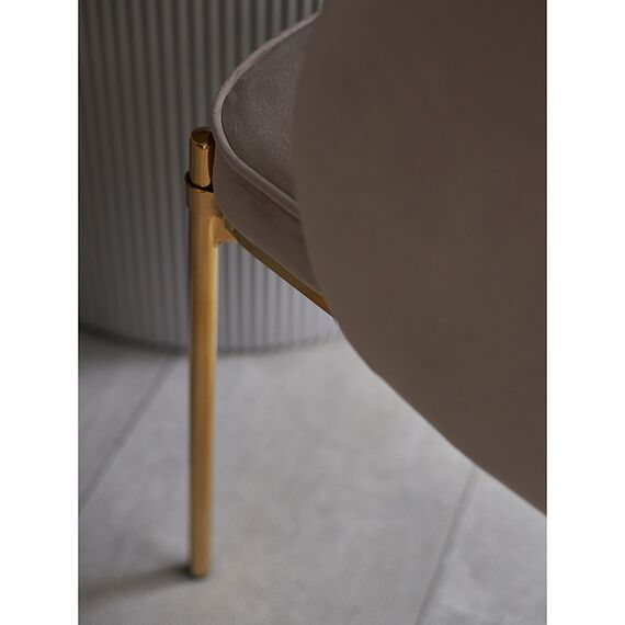 Стул Coral, велюр, серо-бежевый, Bergenson Bjorn, изображение 7