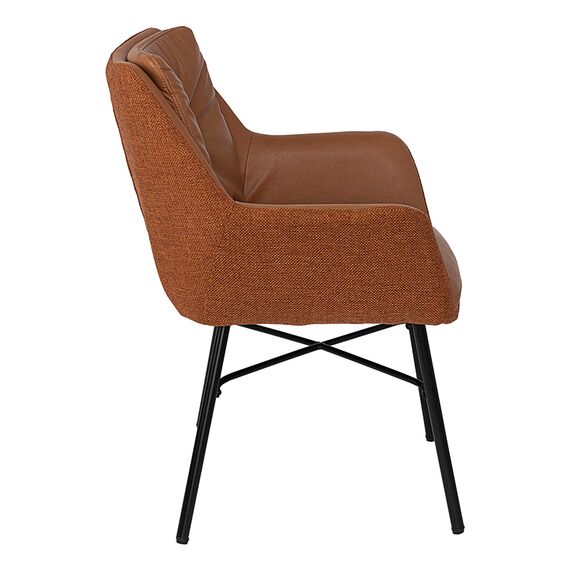 Стул Allar, экокожа, рогожка, коричневый, Bergenson Bjorn, изображение 8