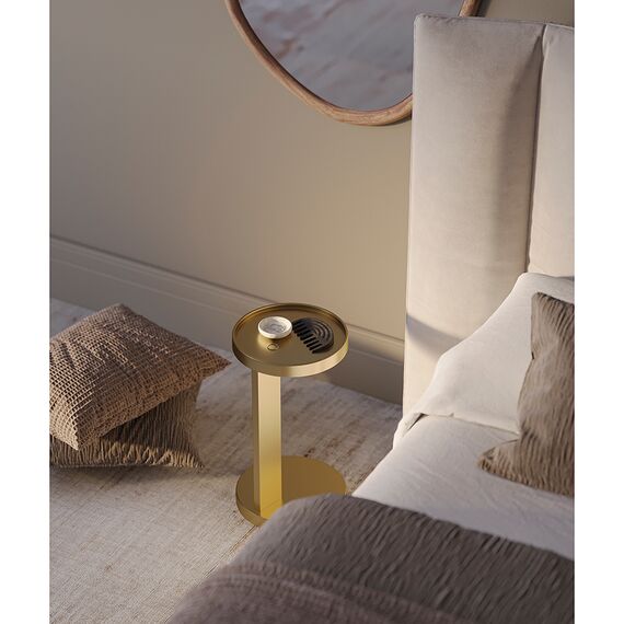 Столик приставной Yanis, 25,5 см, золотой, Bergenson Bjorn, изображение 4