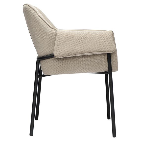 Стул Aline, шенилл, серо-бежевый, Bergenson Bjorn, изображение 3