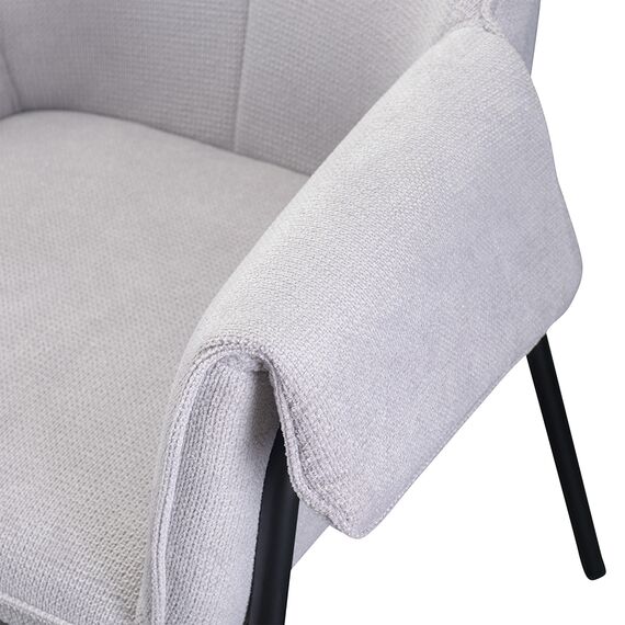 Стул Aline, шенилл, светло-серый, Bergenson Bjorn, изображение 15
