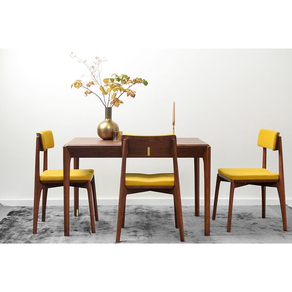 Стул Aska, рогожка, орех/горчичный, LATITUDE, изображение 2