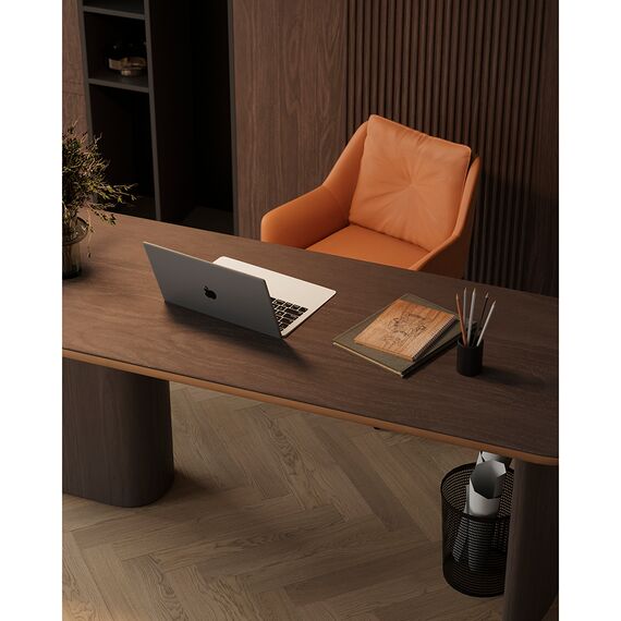 Стул Allar, экокожа, рогожка, коричневый, Bergenson Bjorn, изображение 6