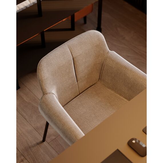 Стул Aline, шенилл, молочный, Bergenson Bjorn, изображение 9