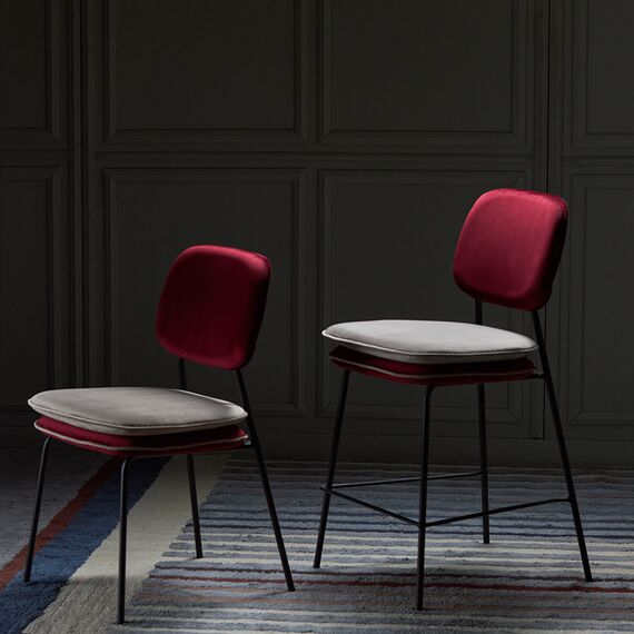 Стул Pea, велюр, бордовый/бежевый, Bergenson Bjorn, изображение 9