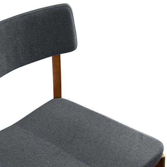 Стул Aska, рогожка, орех/темно-серый, LATITUDE, изображение 7