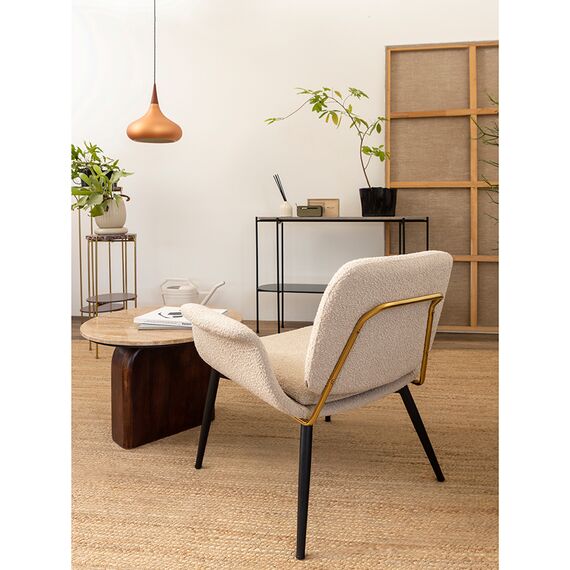 Столик приставной Torhill, 60 см, бежевый/орех, Bergenson Bjorn, изображение 4