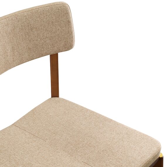 Стул Aska, рогожка, орех/бежевый, LATITUDE, изображение 6