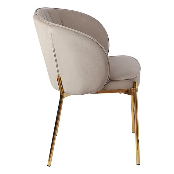 Стул Coral, велюр, серо-бежевый, Bergenson Bjorn, изображение 8
