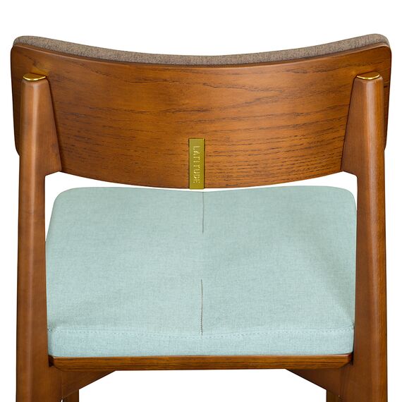 Стул Aska, рогожка, орех/темно-коричневый/мятный, LATITUDE, изображение 8