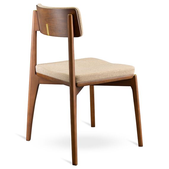 Стул Aska, рогожка, орех/бежевый, LATITUDE, изображение 3