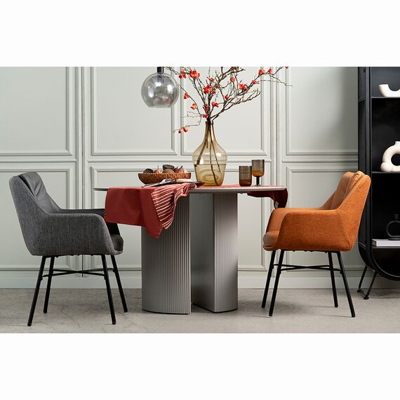 Стул Allar, экокожа, рогожка, серый, Bergenson Bjorn, изображение 2