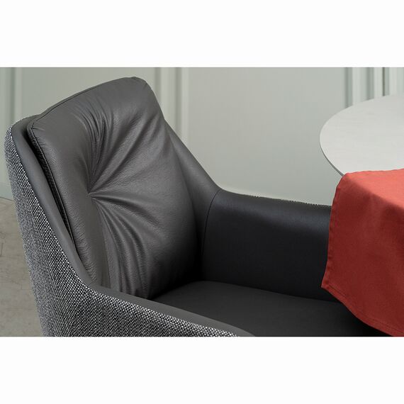 Стул Allar, экокожа, рогожка, серый, Bergenson Bjorn, изображение 8