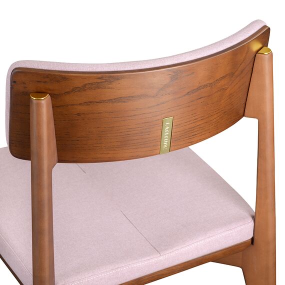 Стул Aska, рогожка, орех/розовый, LATITUDE, изображение 6